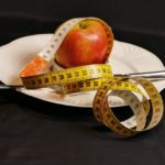 tape measure, apple, fruit